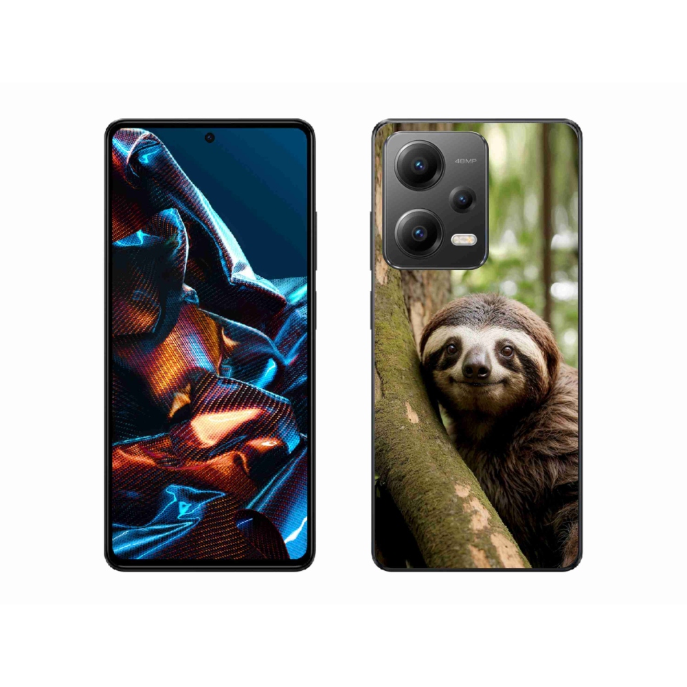 Gelový kryt mmCase na Xiaomi Redmi Note 12 Pro 5G - usměvavý lenochod