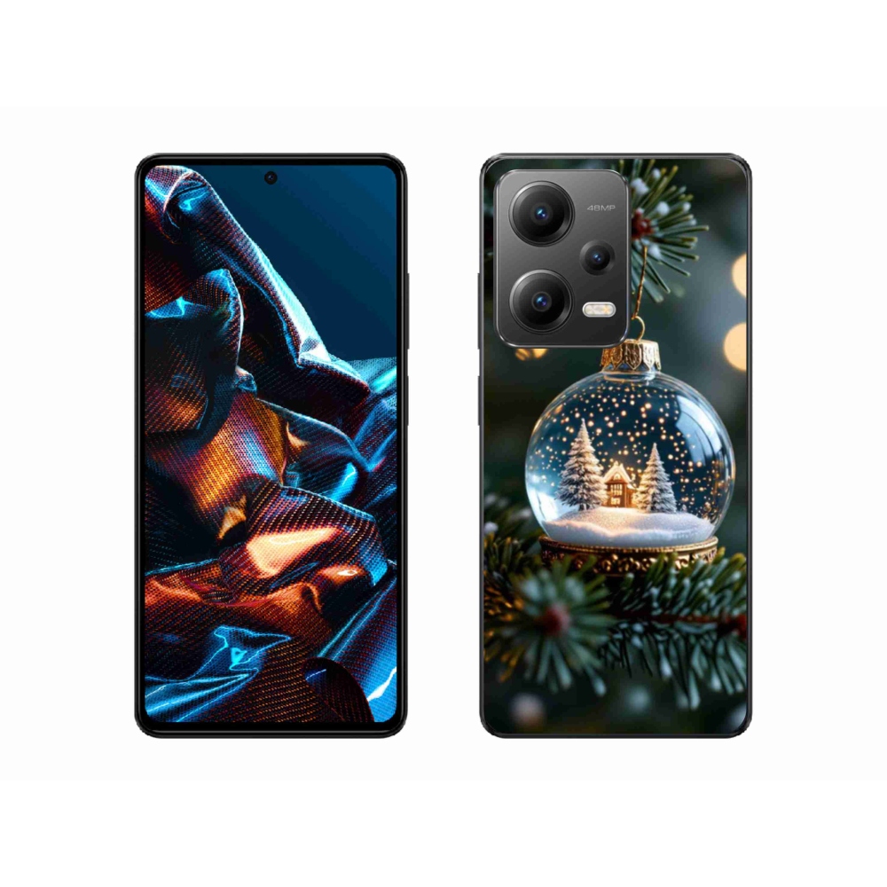 Gelový kryt mmCase na Xiaomi Redmi Note 12 Pro 5G - vánoční koule 2