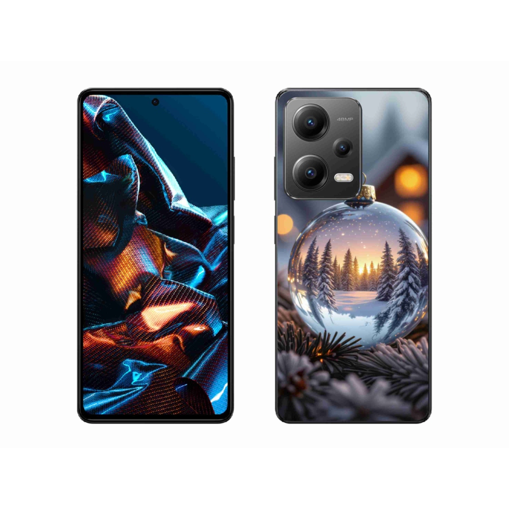 Gelový kryt mmCase na Xiaomi Redmi Note 12 Pro 5G - vánoční ozdoba