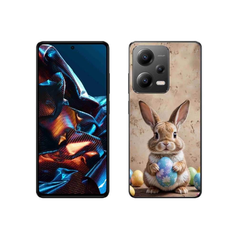 Gelový kryt mmCase na Xiaomi Redmi Note 12 Pro 5G - velikonoční králíček