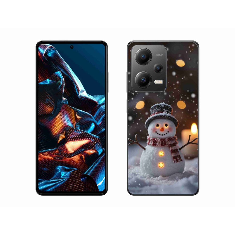 Gelový kryt mmCase na Xiaomi Redmi Note 12 Pro 5G - veselý sněhulák