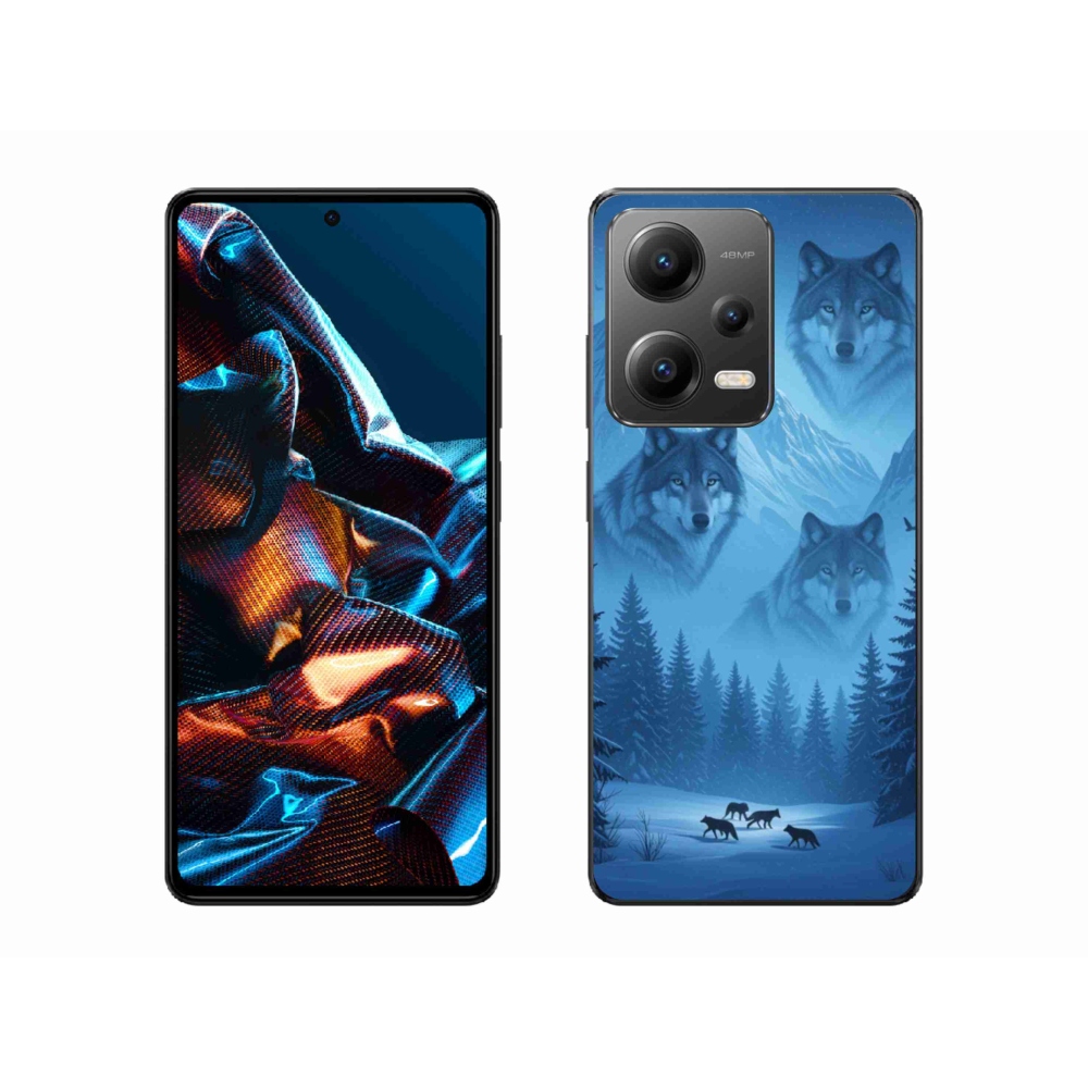 Gelový kryt mmCase na Xiaomi Redmi Note 12 Pro 5G - vlčí smečka