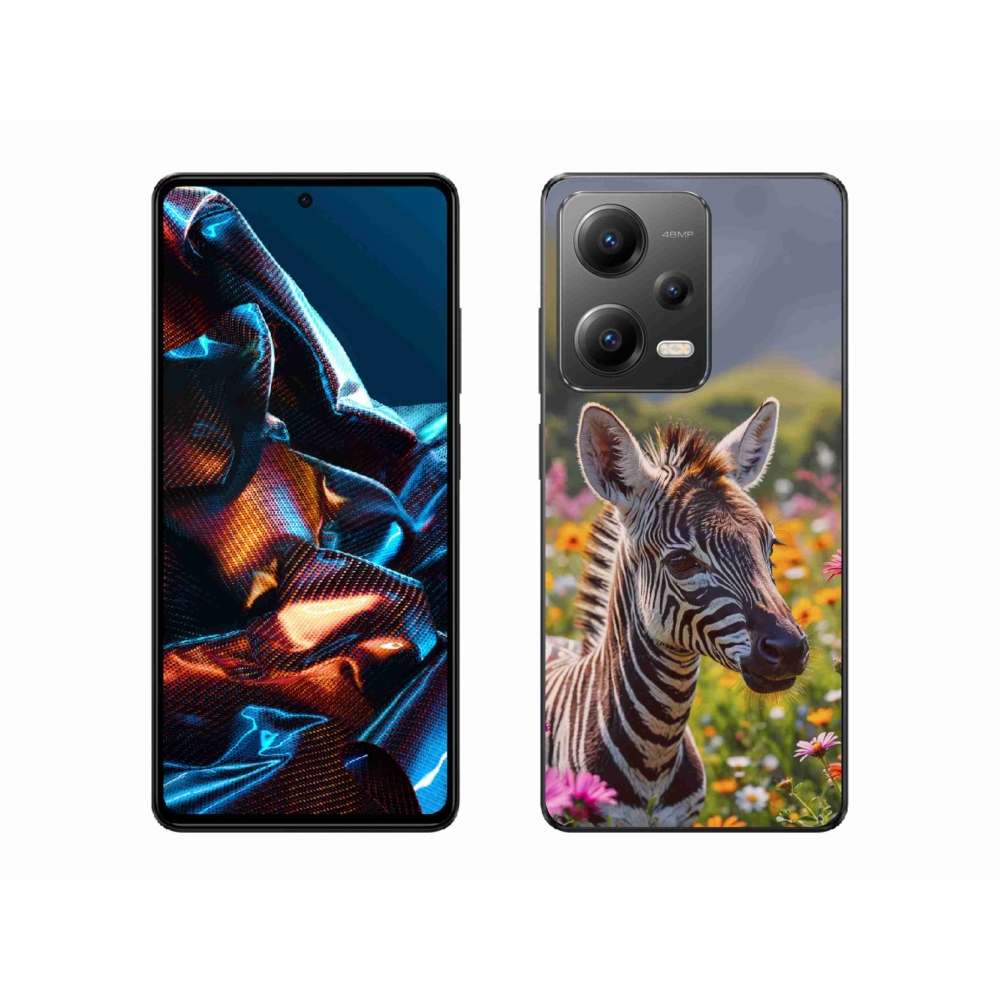 Gelový kryt mmCase na Xiaomi Redmi Note 12 Pro 5G - zebra na louce