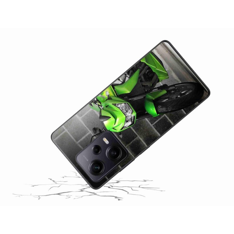 Gelový kryt mmCase na Xiaomi Redmi Note 12 Pro+ 5G - zelená motorka
