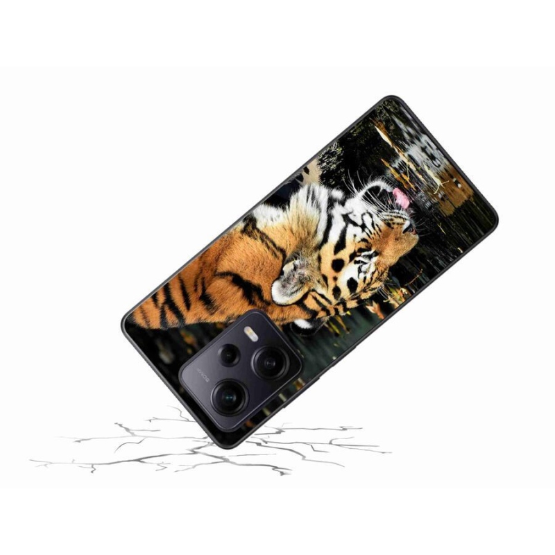 Gelový kryt mmCase na Xiaomi Redmi Note 12 Pro+ 5G - žíznivý tygr
