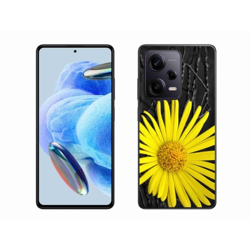 Gelový kryt mmCase na Xiaomi Redmi Note 12 Pro+ 5G - žlutá květina