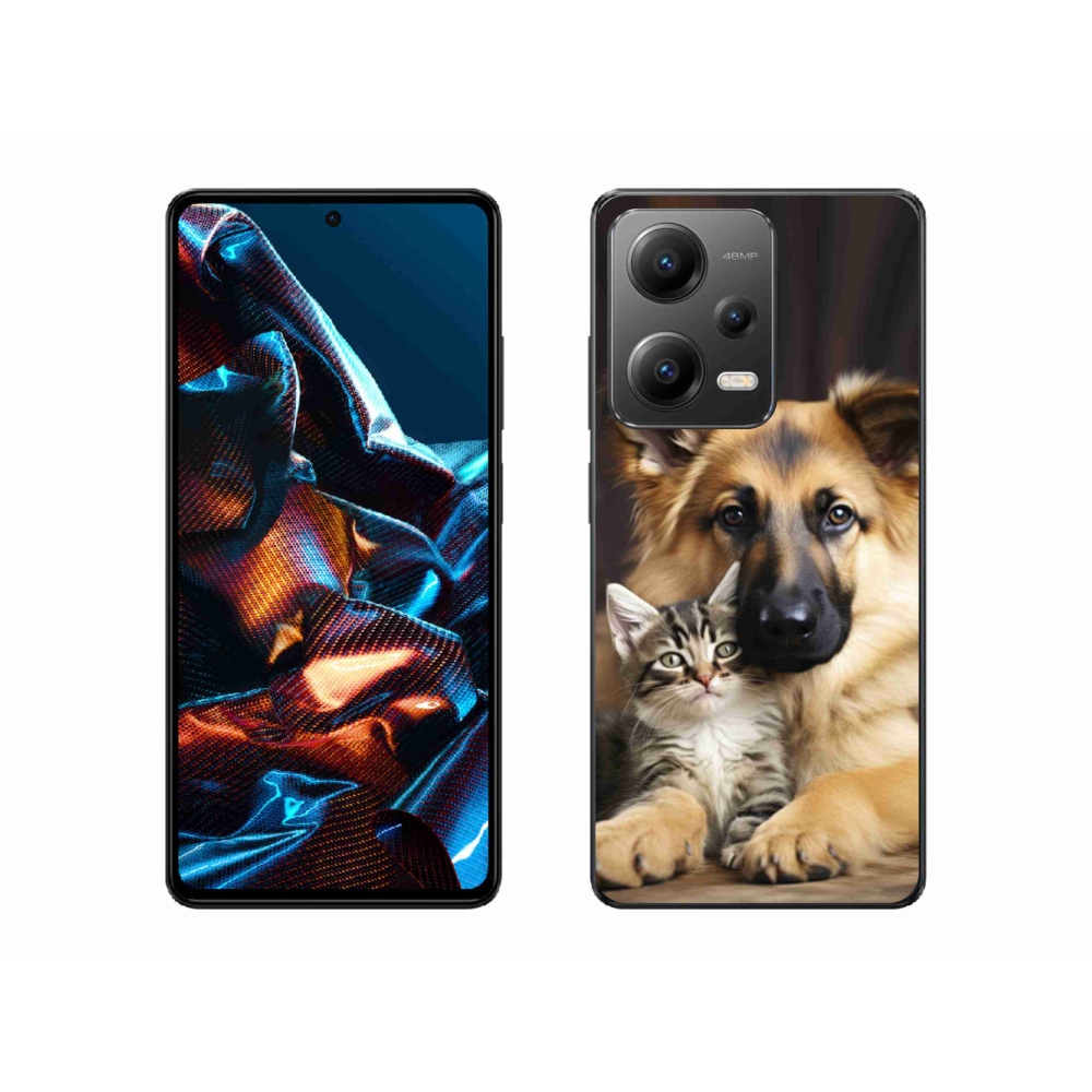 Gelový kryt mmCase na Xiaomi Redmi Note 12 Pro 5G - zvířecí přátelství