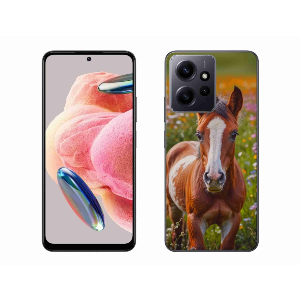 Gelový kryt mmCase na Xiaomi Redmi Note 12 - roztomilé hříbě
