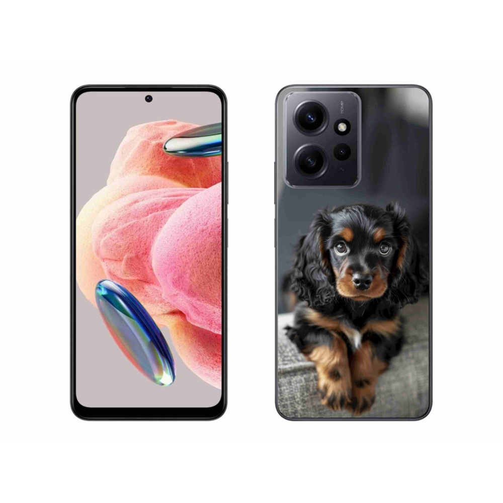 Gelový kryt mmCase na Xiaomi Redmi Note 12 - roztomilý dlouhosrstý jezevčík