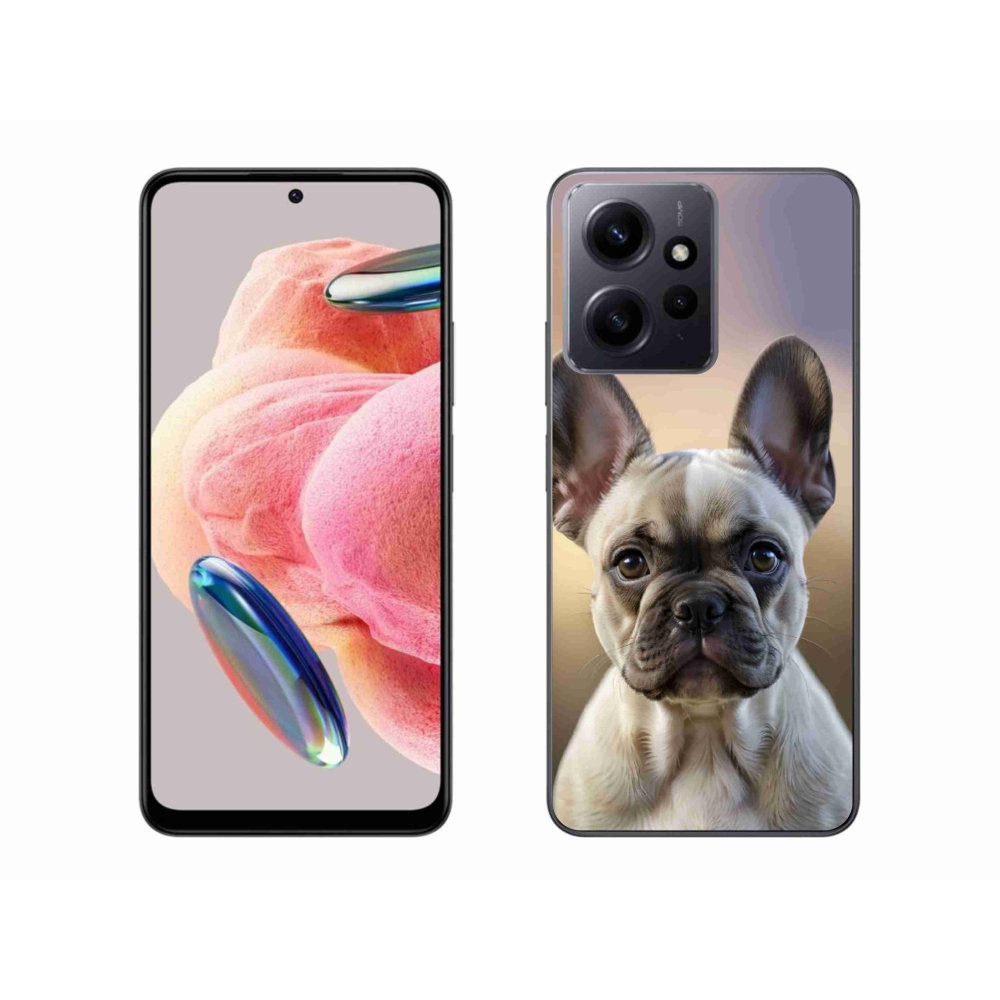 Gelový kryt mmCase na Xiaomi Redmi Note 12 - roztomilý francouzský buldoček