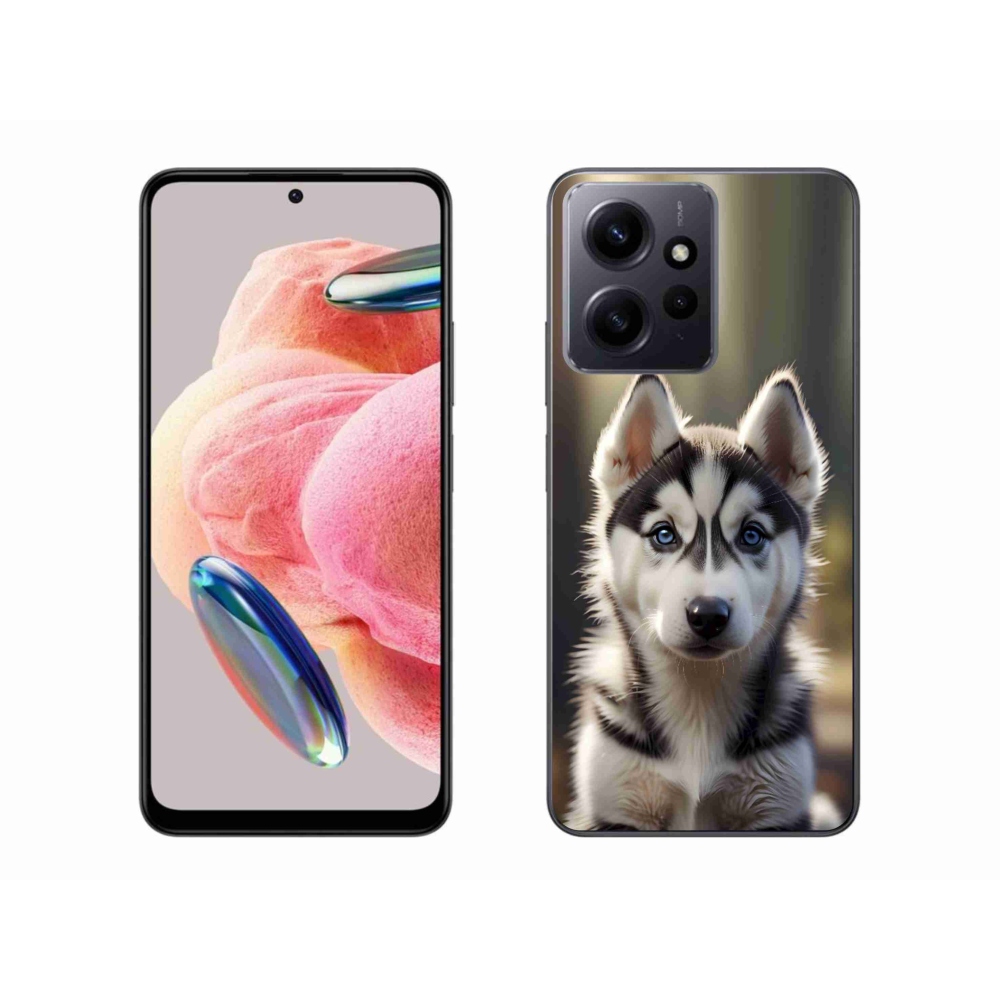 Gelový kryt mmCase na Xiaomi Redmi Note 12 - roztomilý sibiřský husky