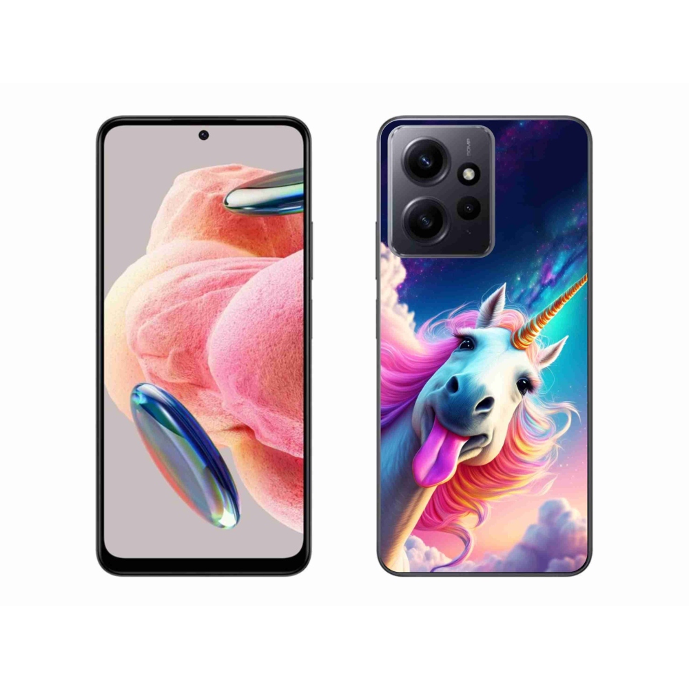 Gelový kryt mmCase na Xiaomi Redmi Note 12 - šílený jednorožec