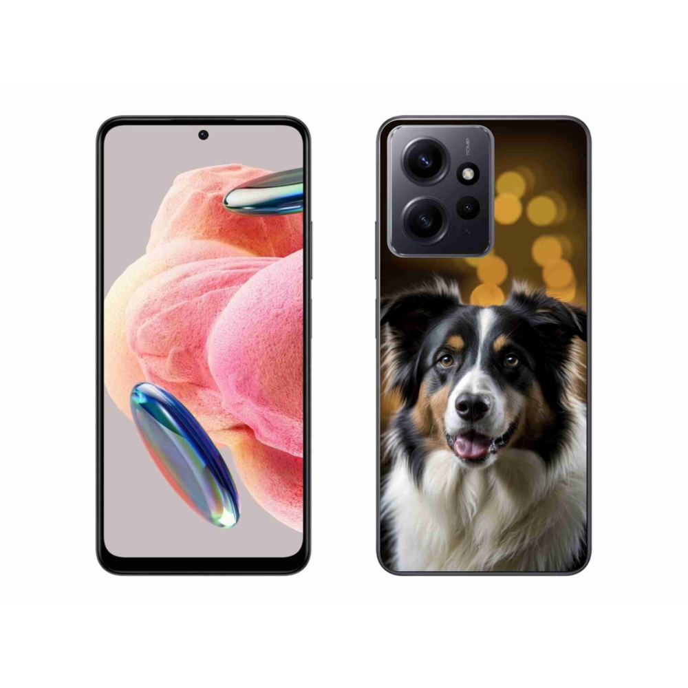 Gelový kryt mmCase na Xiaomi Redmi Note 12 - usměvavý australský ovčák