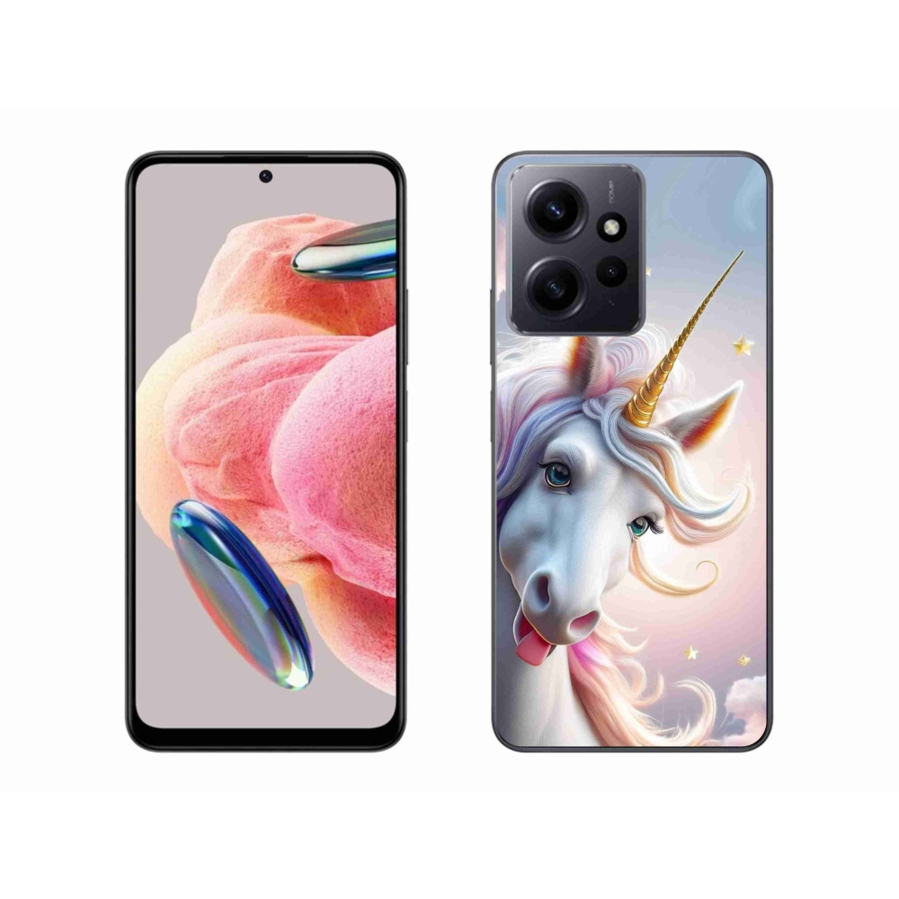 Gelový kryt mmCase na Xiaomi Redmi Note 12 - veselý jednorožec