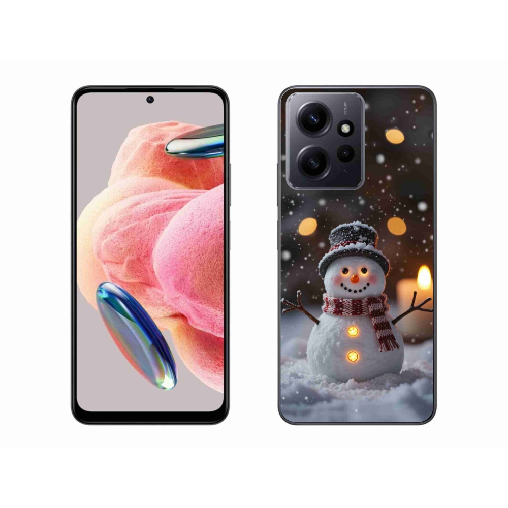 Gelový kryt mmCase na Xiaomi Redmi Note 12 - veselý sněhulák