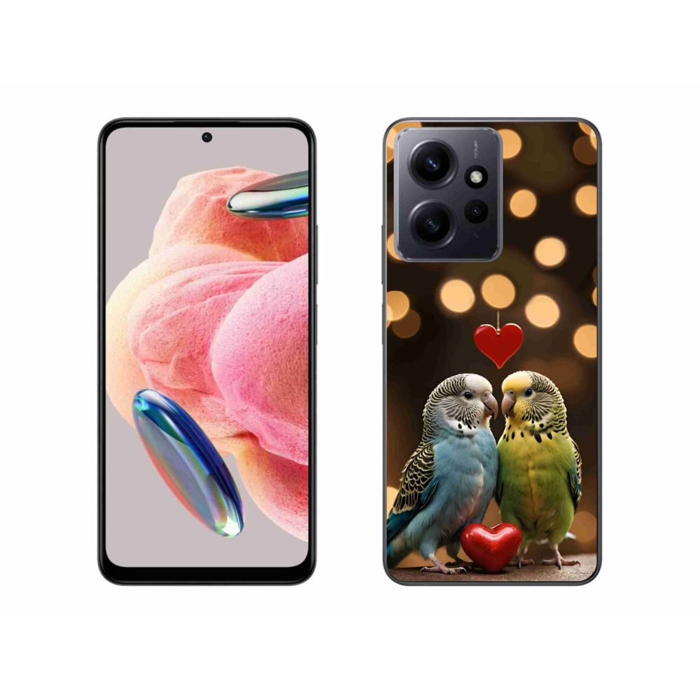 Gelový kryt mmCase na Xiaomi Redmi Note 12 - zamilovaní papoušci