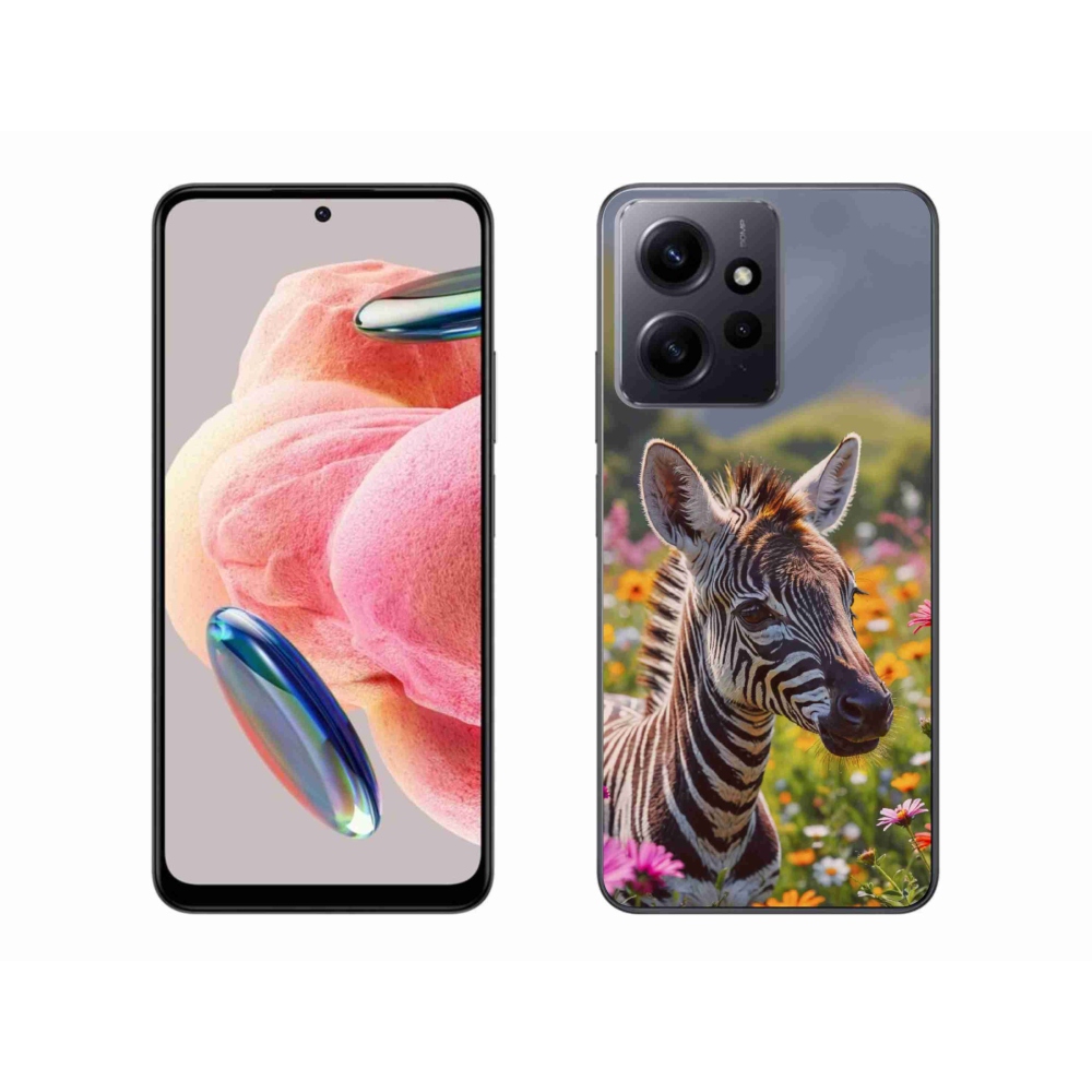 Gelový kryt mmCase na Xiaomi Redmi Note 12 - zebra na louce