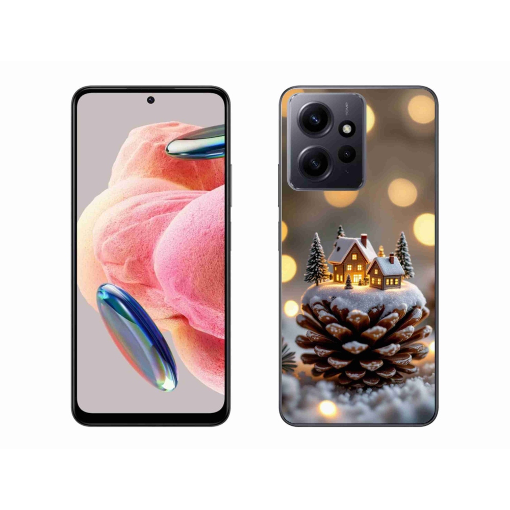 Gelový kryt mmCase na Xiaomi Redmi Note 12 - zimní vesnička