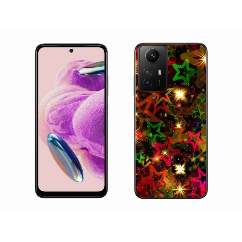 Gelový kryt mmCase na Xiaomi Redmi Note 12S - barevné hvězdičky