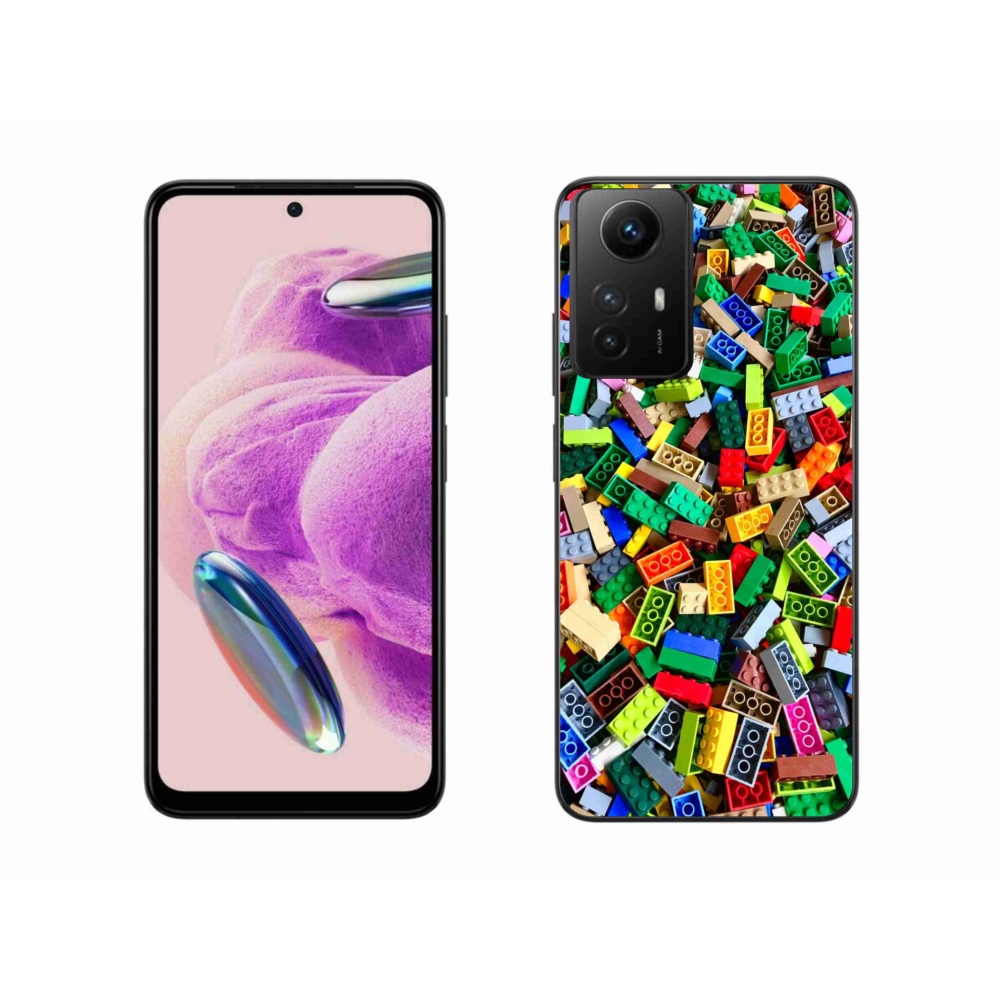 Gelový kryt mmCase na Xiaomi Redmi Note 12S - barevné stavební kostky