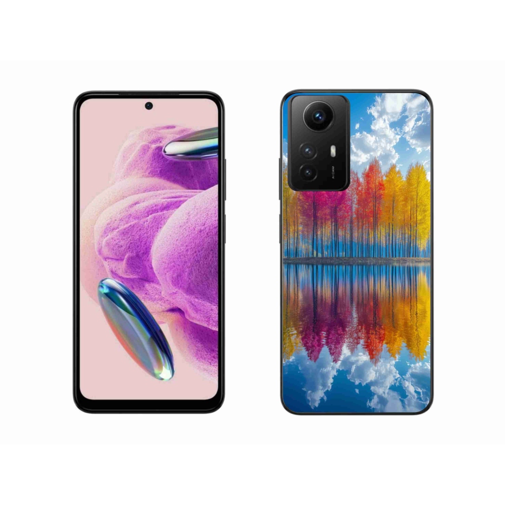 Gelový kryt mmCase na Xiaomi Redmi Note 12S - barevné stromy