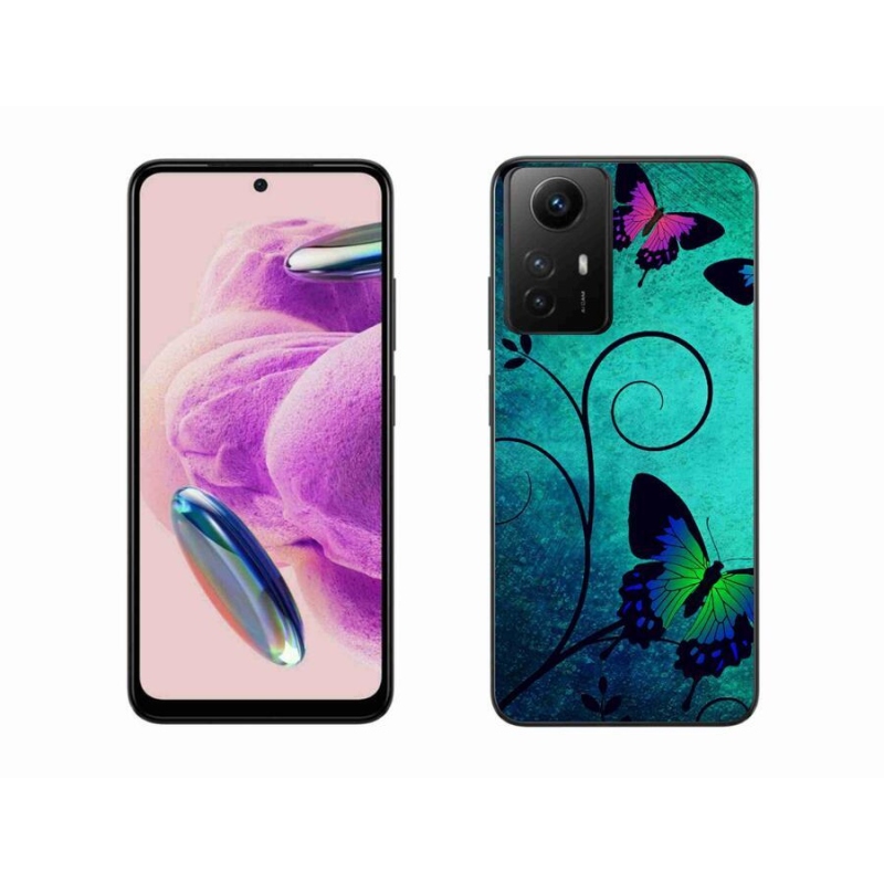 Gelový kryt mmCase na Xiaomi Redmi Note 12S - barevní motýli