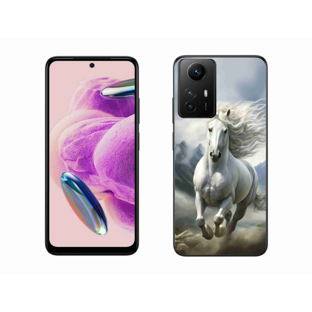 Gelový kryt mmCase na Xiaomi Redmi Note 12S - běžící bílý kůň 3