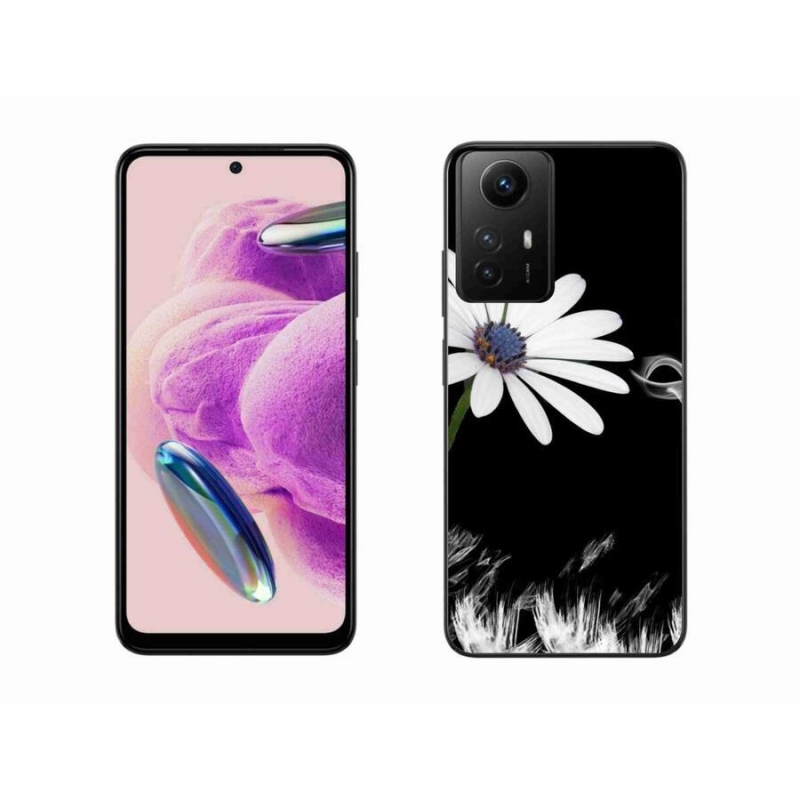 Gelový kryt mmCase na Xiaomi Redmi Note 12S - bílá květina