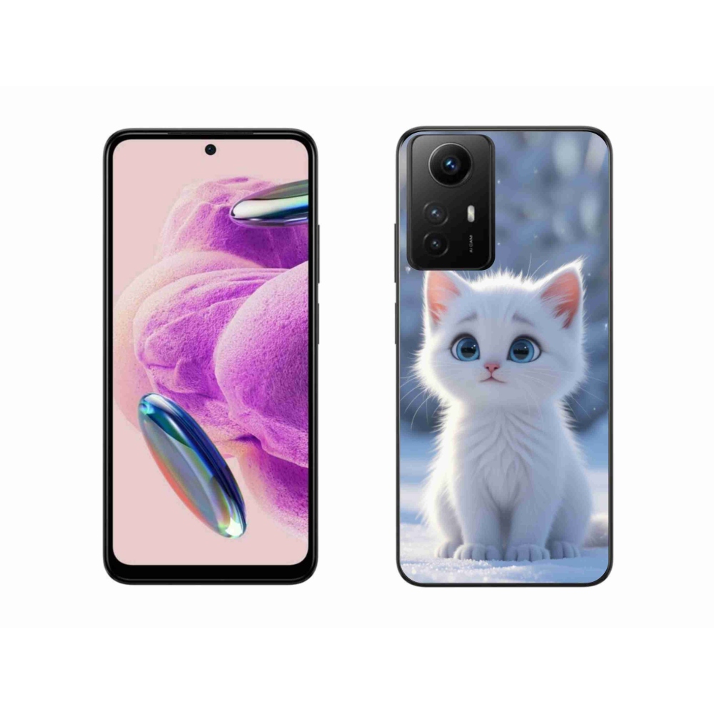 Gelový kryt mmCase na Xiaomi Redmi Note 12S - bílé kotě 3