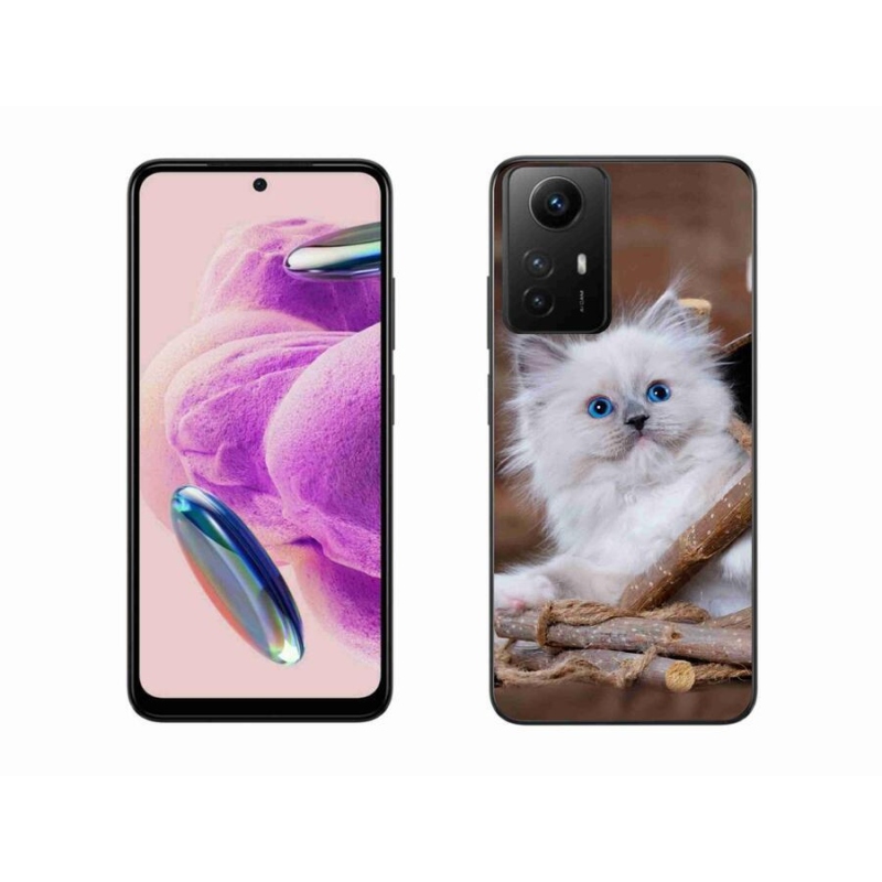 Gelový kryt mmCase na Xiaomi Redmi Note 12S - bílé kotě