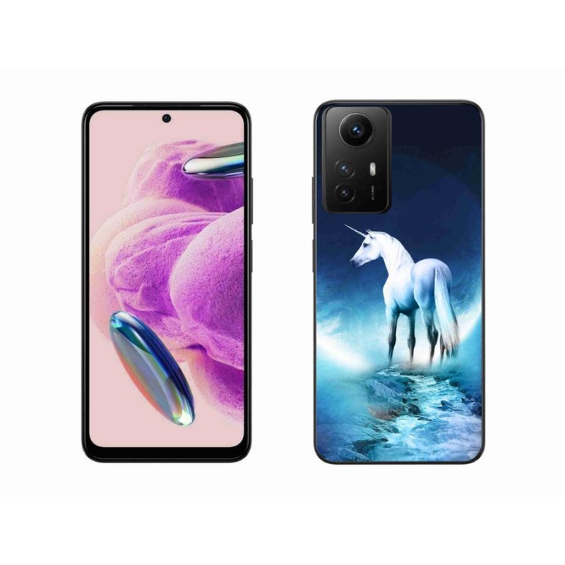 Gelový kryt mmCase na Xiaomi Redmi Note 12S - bílý jednorožec