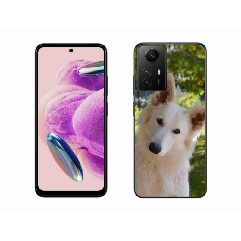 Gelový kryt mmCase na Xiaomi Redmi Note 12S - bílý švýcarský ovčák 1