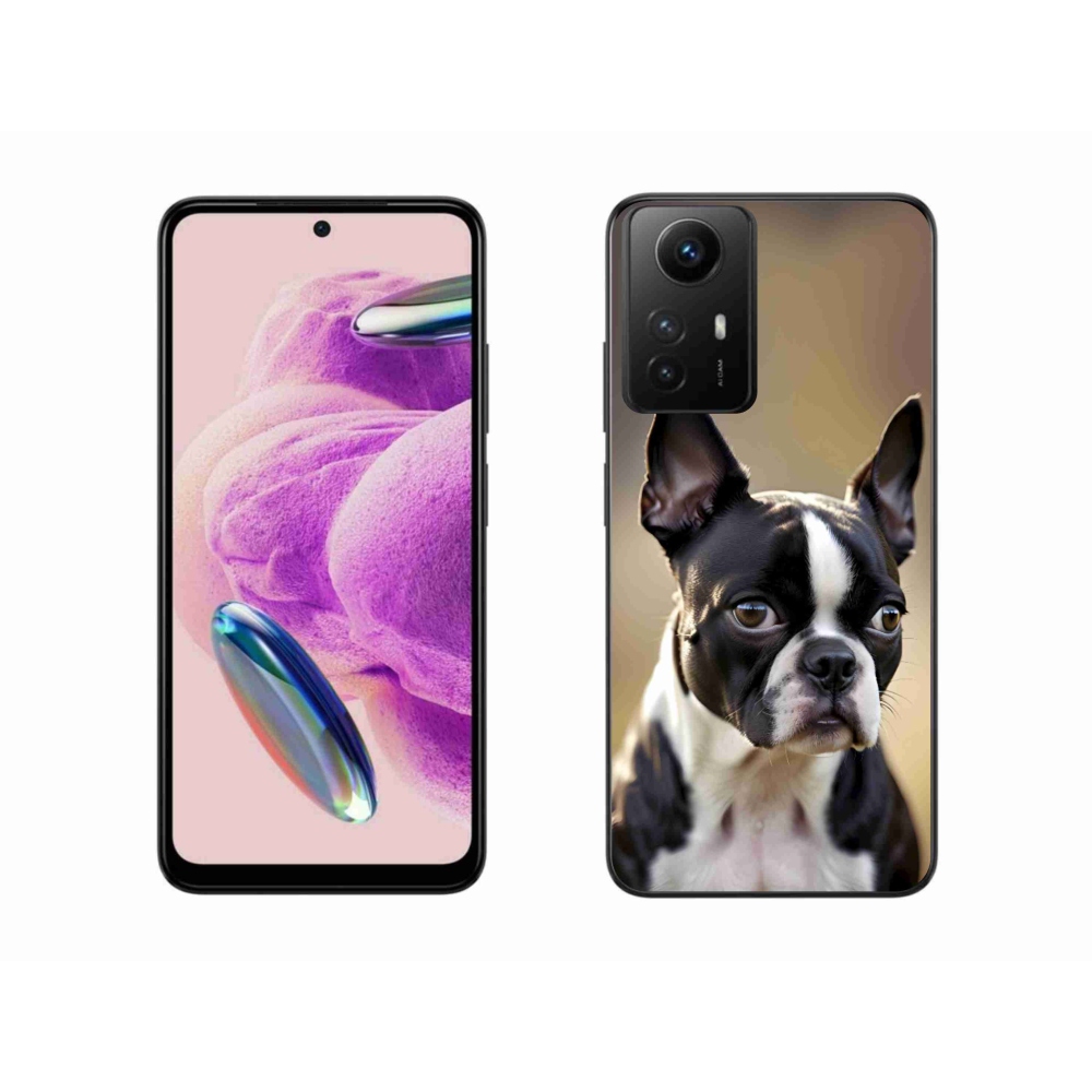 Gelový kryt mmCase na Xiaomi Redmi Note 12S - bostonský teriér