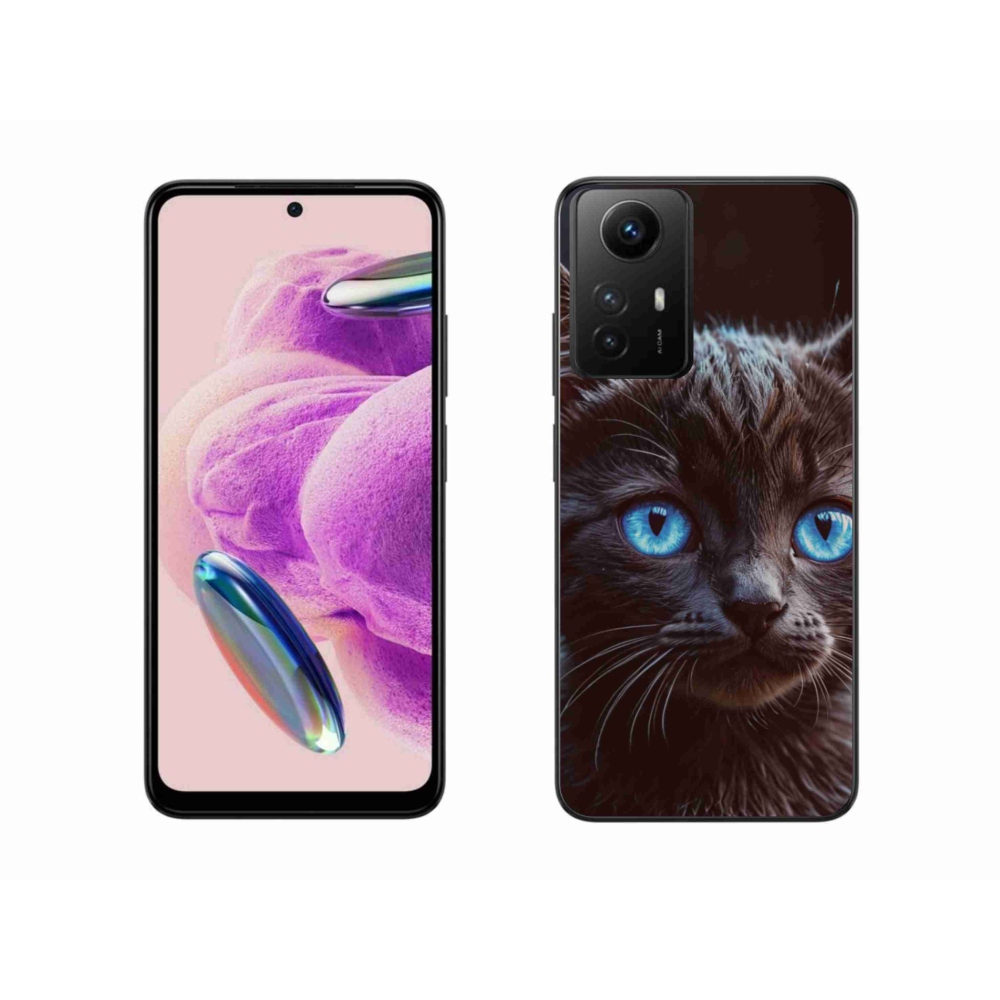 Gelový kryt mmCase na Xiaomi Redmi Note 12S - černé kotě 2