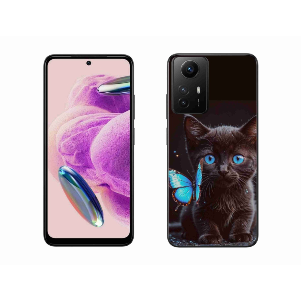 Gelový kryt mmCase na Xiaomi Redmi Note 12S - černé kotě 3