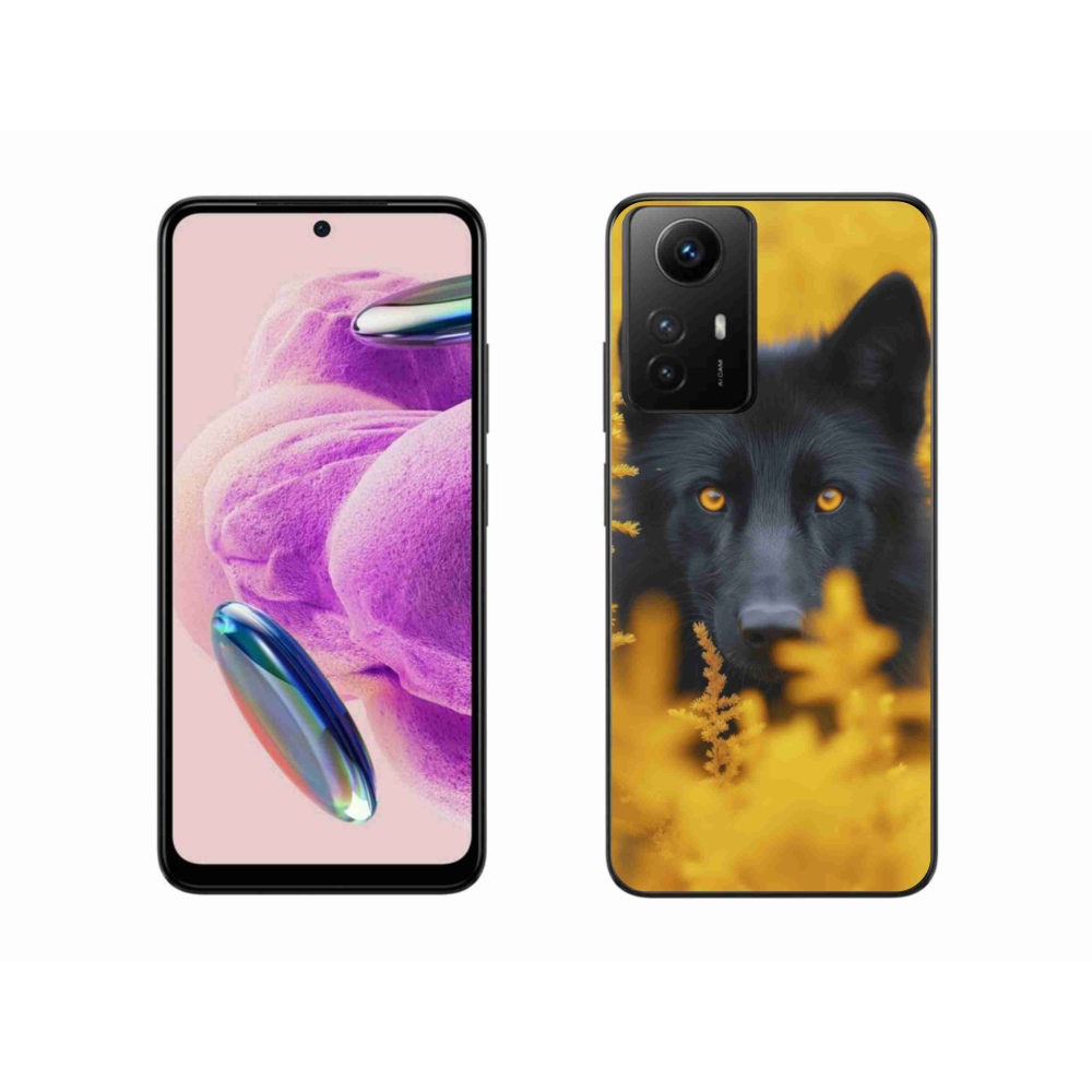 Gelový kryt mmCase na Xiaomi Redmi Note 12S - černý vlk 2