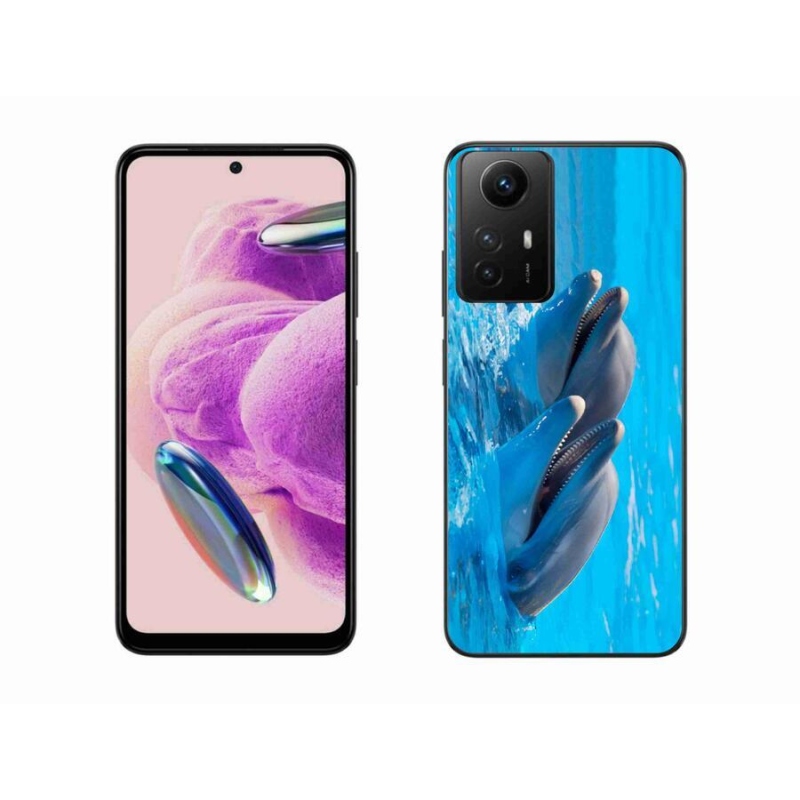 Gelový kryt mmCase na Xiaomi Redmi Note 12S - delfíni