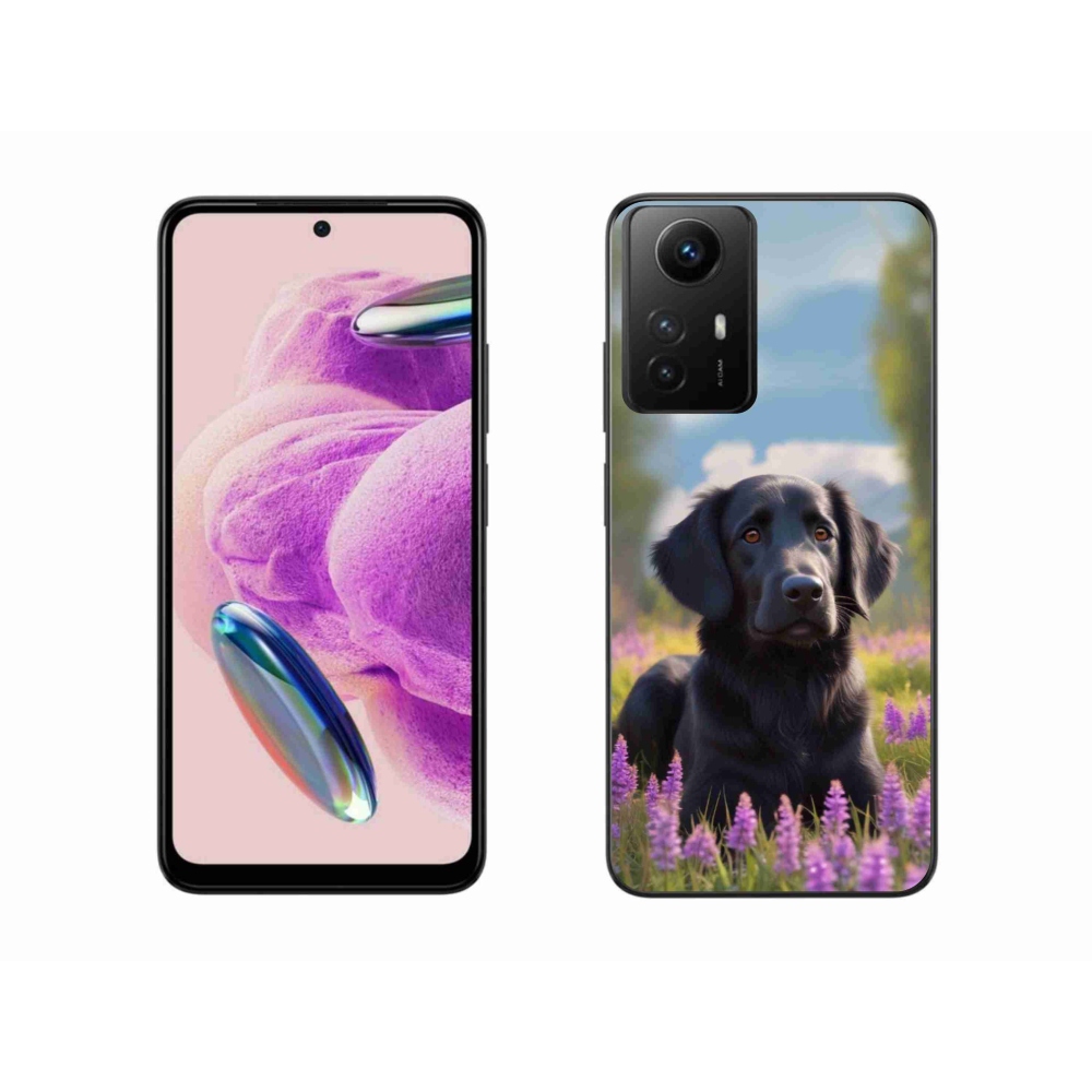 Gelový kryt mmCase na Xiaomi Redmi Note 12S - elegantní černý retrívr