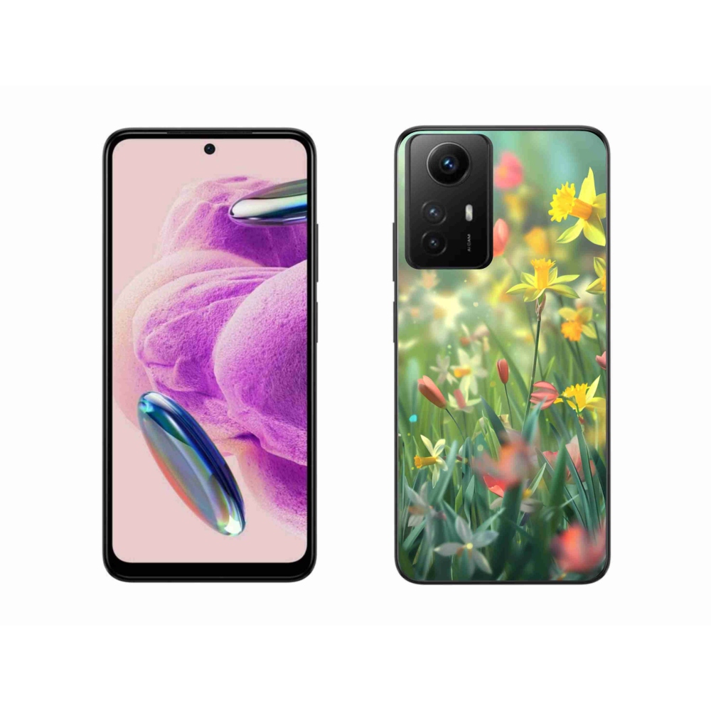 Gelový kryt mmCase na Xiaomi Redmi Note 12S - jarní květy