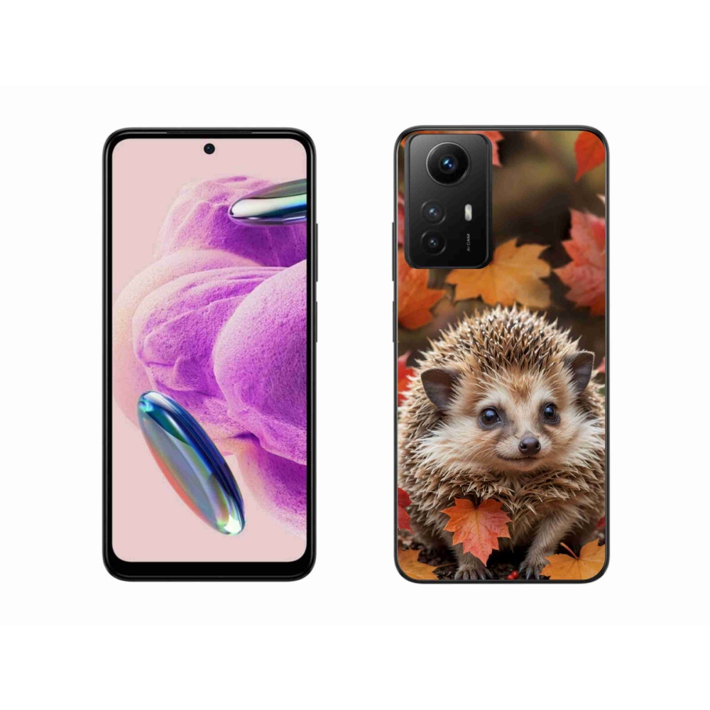 Gelový kryt mmCase na Xiaomi Redmi Note 12S - ježek v listí
