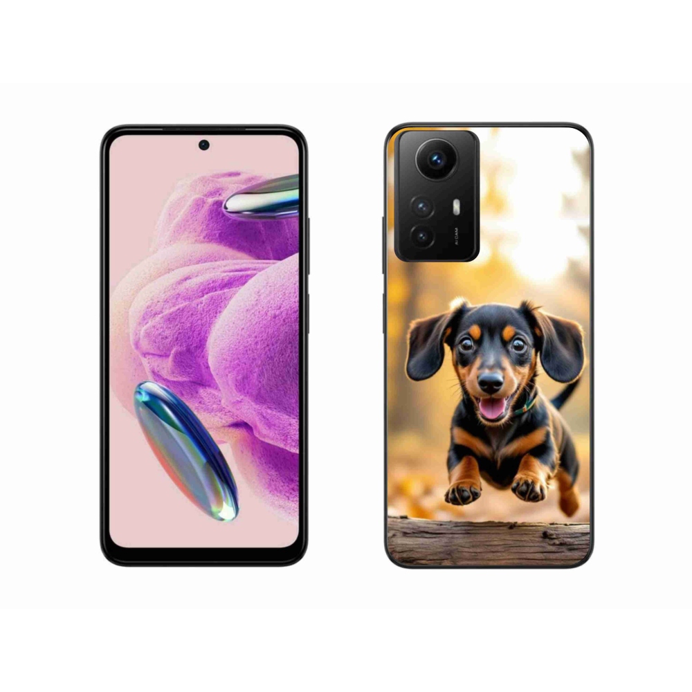 Gelový kryt mmCase na Xiaomi Redmi Note 12S - jezevčík 2