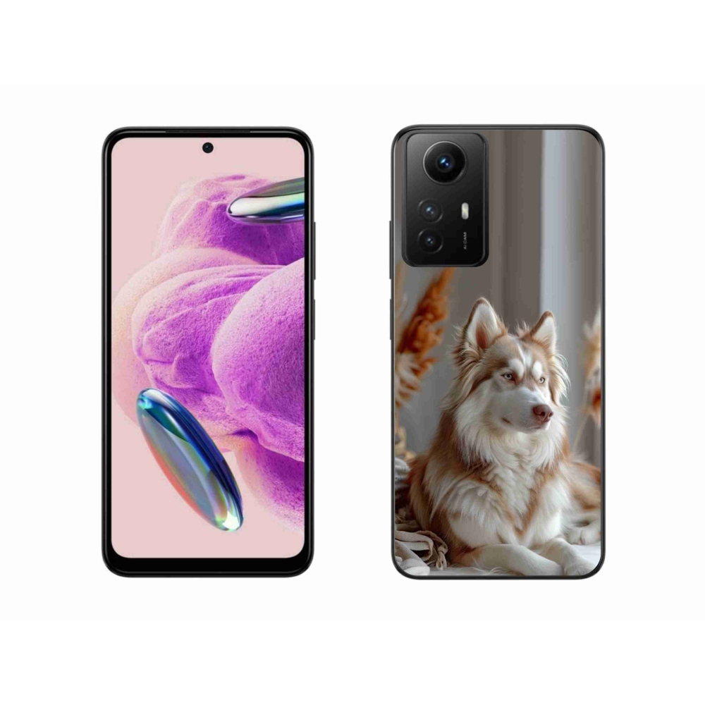 Gelový kryt mmCase na Xiaomi Redmi Note 12S - klidný sibiřský husky