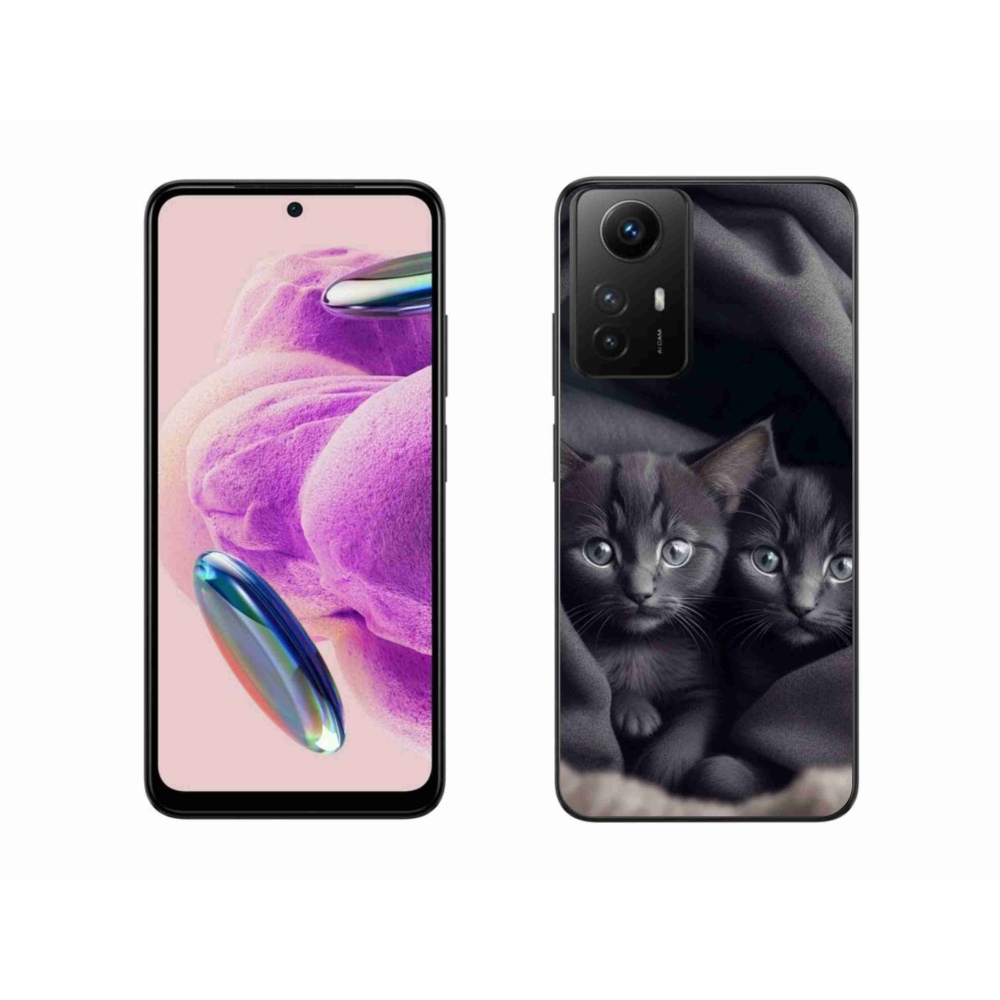 Gelový kryt mmCase na Xiaomi Redmi Note 12S - kočičí duo