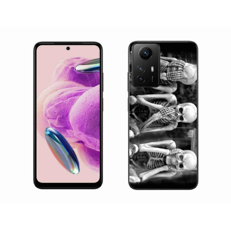 Gelový kryt mmCase na Xiaomi Redmi Note 12S - kostlivci