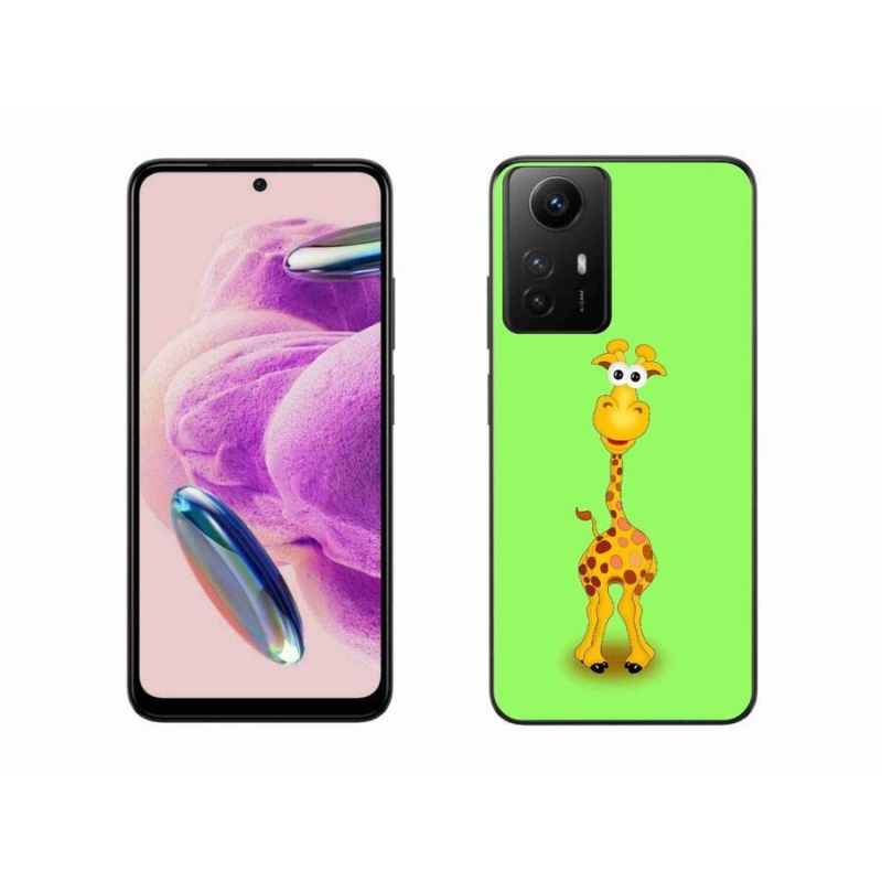 Gelový kryt mmCase na Xiaomi Redmi Note 12S - kreslená žirafa