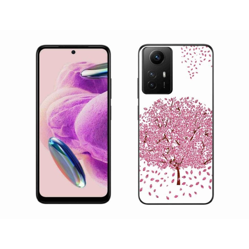 Gelový kryt mmCase na Xiaomi Redmi Note 12S - kreslený strom s listy