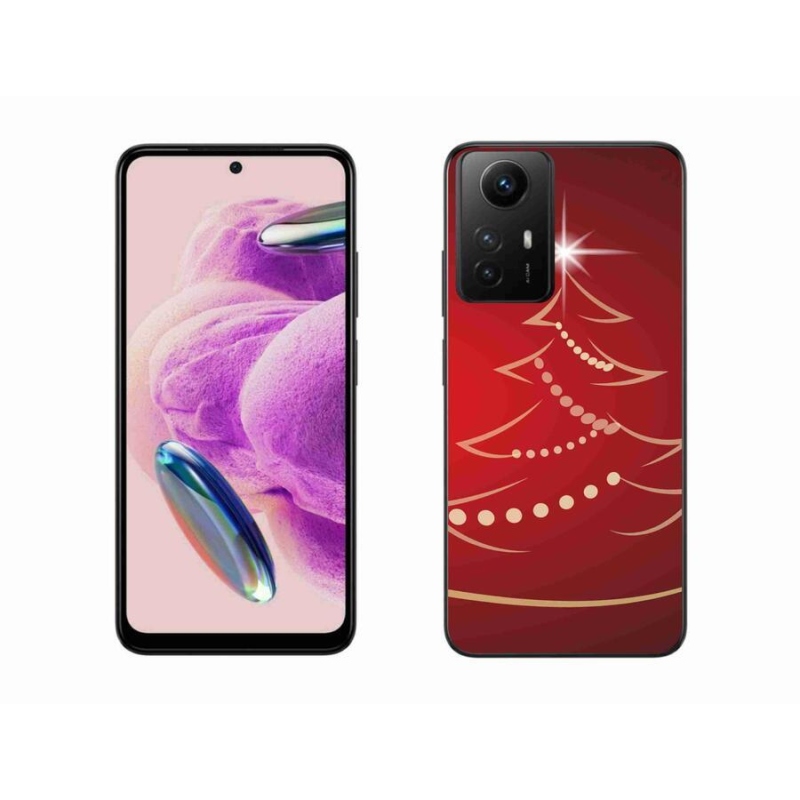 Gelový kryt mmCase na Xiaomi Redmi Note 12S - kreslený vánoční stromek