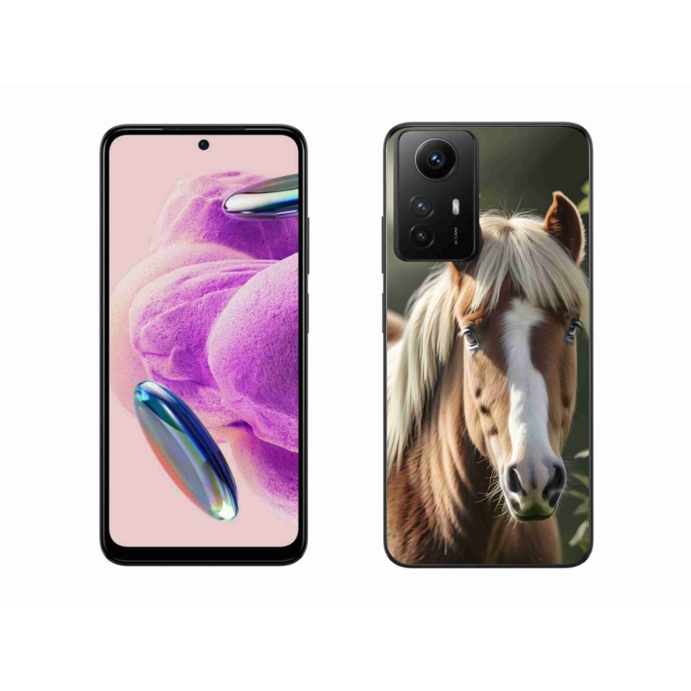 Gelový kryt mmCase na Xiaomi Redmi Note 12S - kůň se světlou hřívou