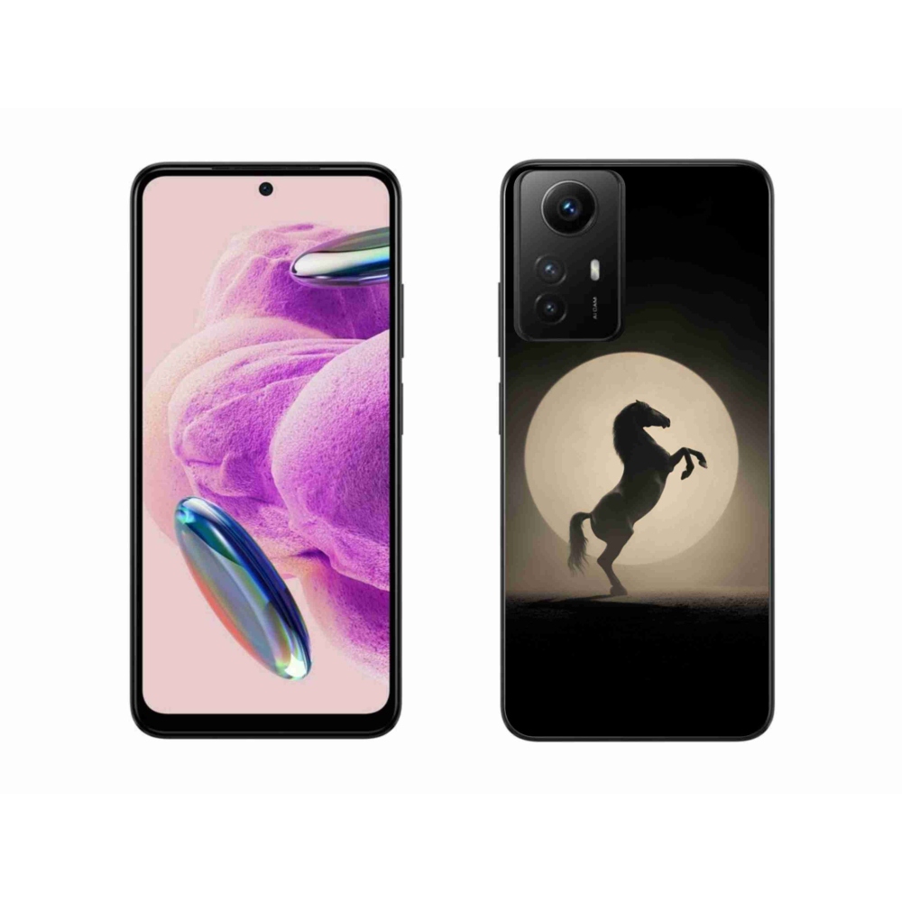 Gelový kryt mmCase na Xiaomi Redmi Note 12S - kůň v siluetě