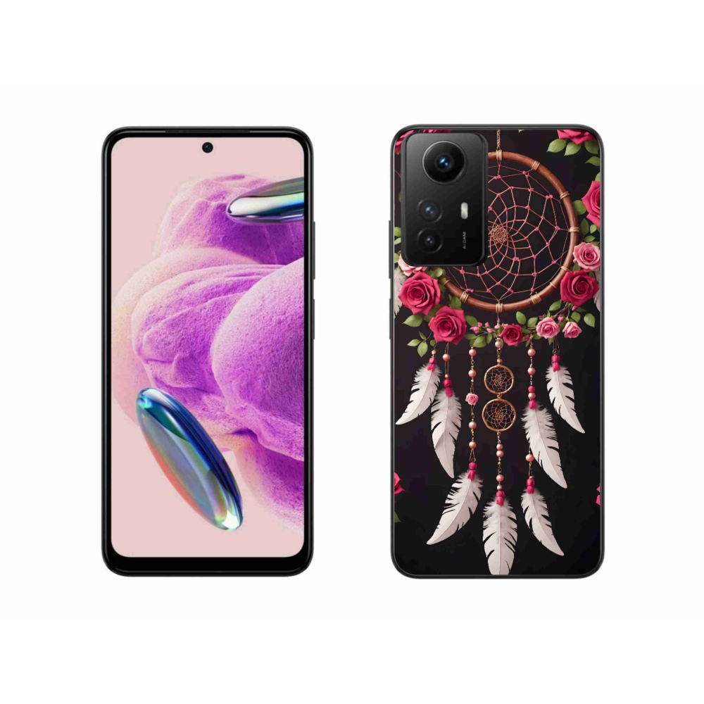 Gelový kryt mmCase na Xiaomi Redmi Note 12S - lapač snů s růžemi